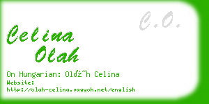 celina olah business card